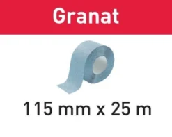 Festool Slippappersrulle Granat 115mmx25m P