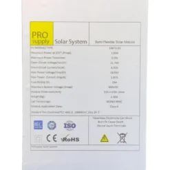 Flexibel solpanel 110W med dold kabel Pro Supply