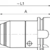 Format CNC-Borrchuck kort D69893 IK 1-16mm HSK63