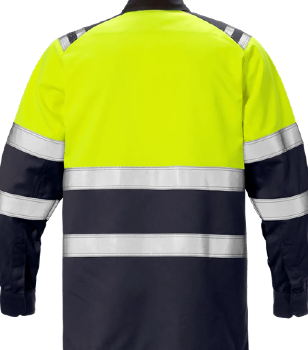 Fristads Skjorta Flam Kl 1 7051 ATS Varselgul/Marinblå 4XL
