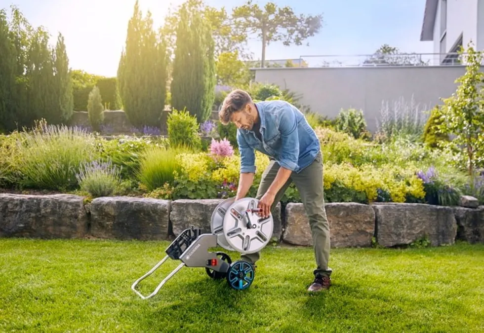 Gardena AquaRoll M Metall Slangvinda