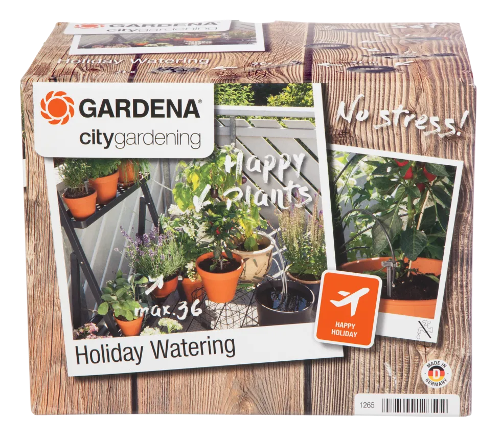Gardena City Gardening Semesterbevattning 36 krukor