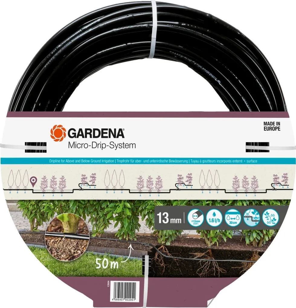 Gardena Droppslang ovan och under jord 50m