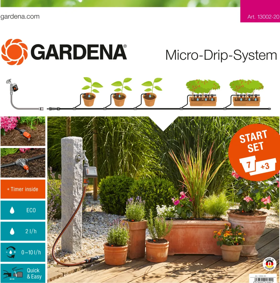Gardena Micro-Drip System Startpaket M med bevattningsdator