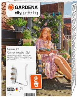 Gardena NatureUp! Bevattningsset Vertikal växthållare, hörnstående