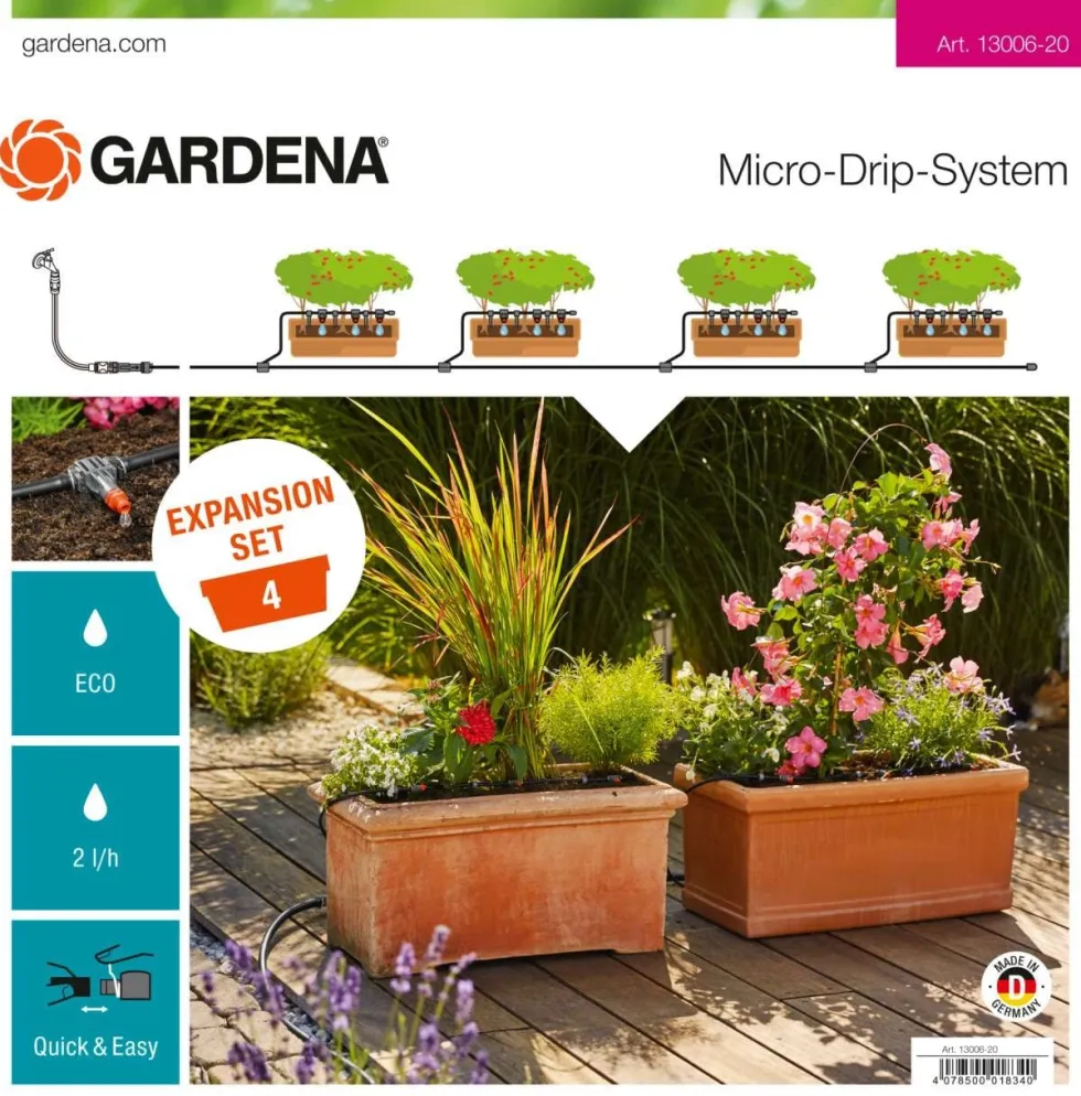 Gardena Påbyggnadspaket för Växtlådor
