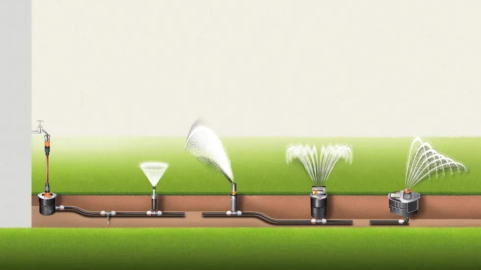 Gardena Pop-up Turbosprinkler T 380