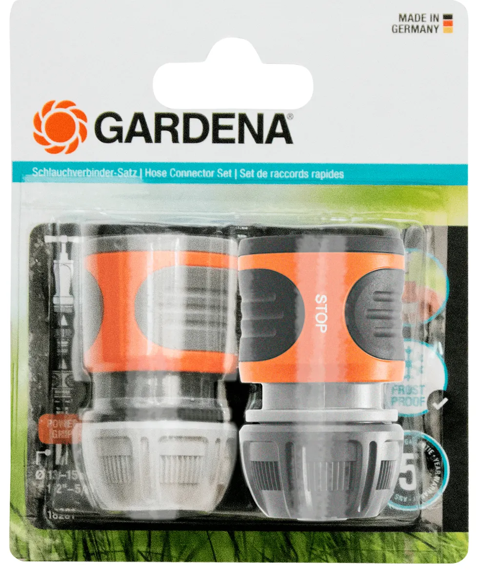 Gardena Slangkopplingssats 13 mm (1/2") – 15 mm (5/8")