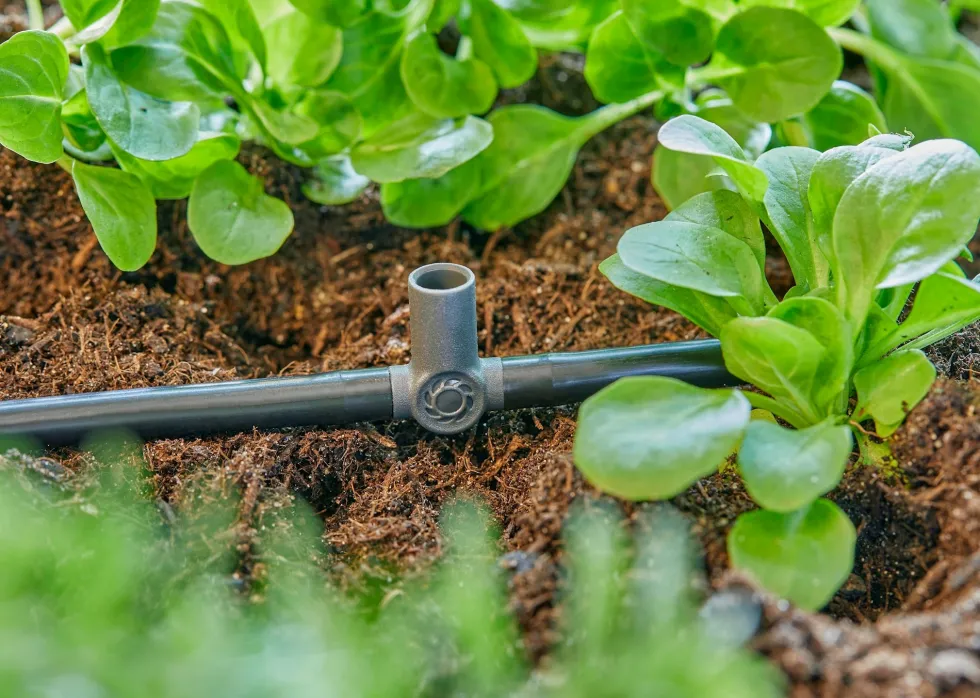 Gardena T-koppling m spridarfäste 4,6mm (3/16")