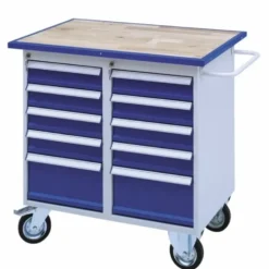 GBP Arbetsbänk mobil med 10 lådor 955X600X925mm