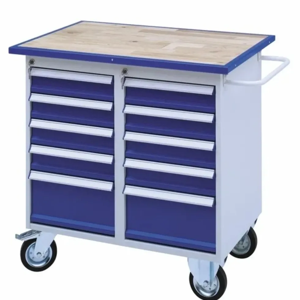 GBP Arbetsbänk mobil med 10 lådor 955X600X925mm