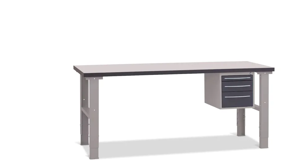 GBP Arbetsbänk 2000x800mm med hurts & 3 lådor, 40mm laminatskiva