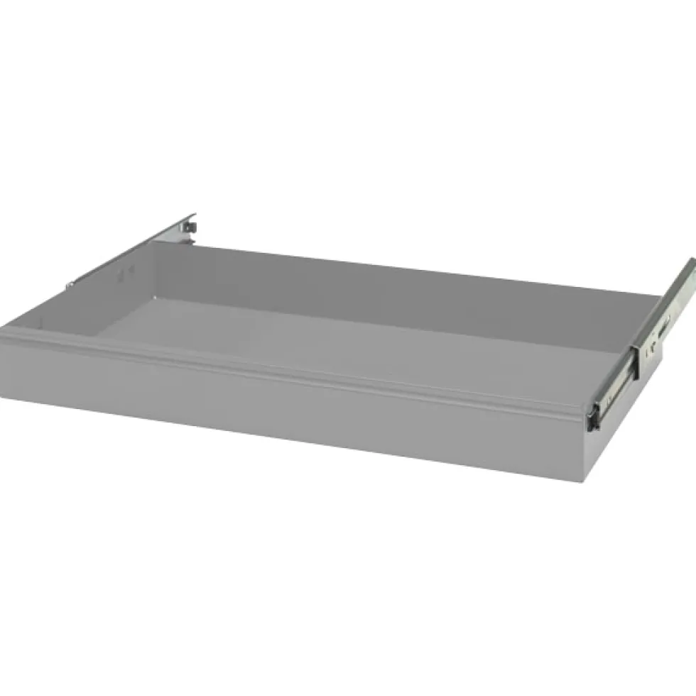 GBP Låda med teleskopskenor 875x445x100mm, blå