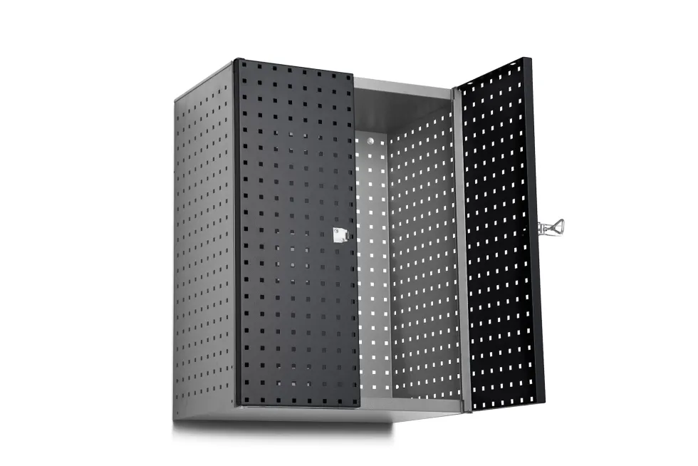 GBP Verkstadsskåp för vägg Perforerad 600x400x790mm, blå