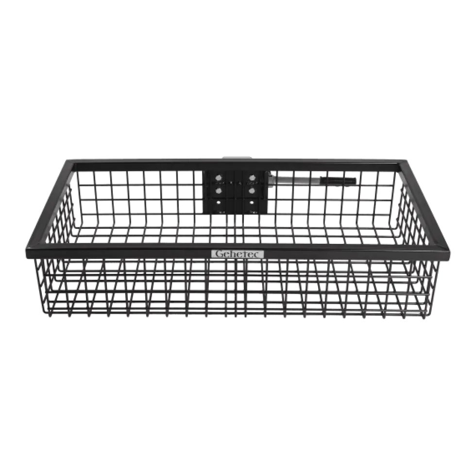 Gehetec Transportkorg Standard, extra djup, Varmförzinkad och pulverlackerad svart.