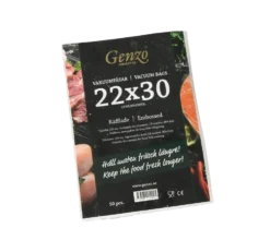 Genzo Räfflade Vakuumpåsar till vakuumförpackare 22x30 50-pack