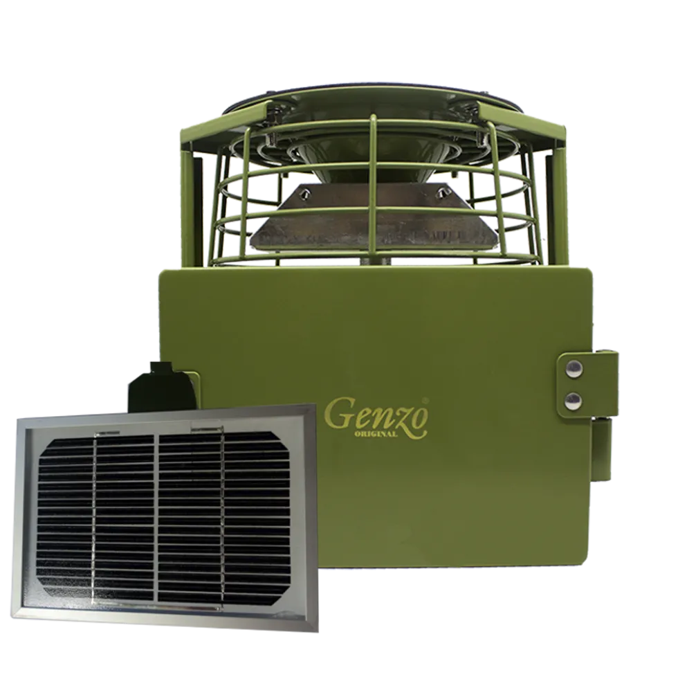 Genzo Solid Foderspridare med solcell