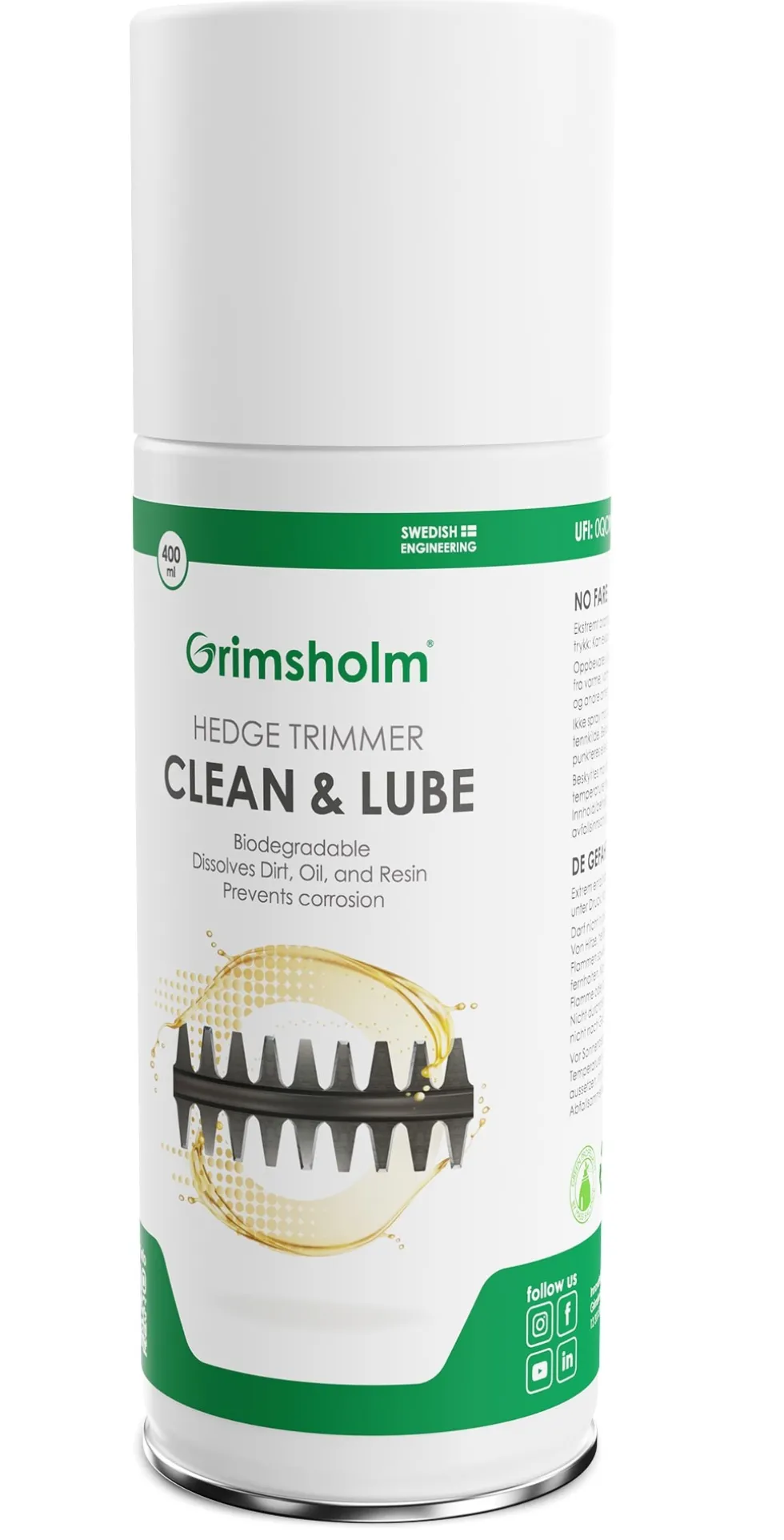 Grimsholm Clean & Lube Häcksax 400 ml