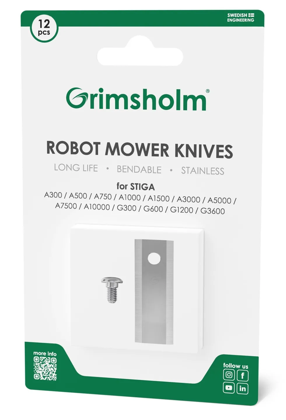 Grimsholm Knivar för Stiga Stig - 12 st