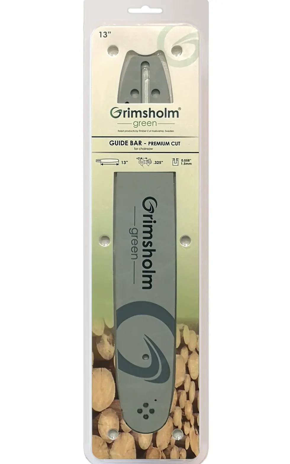 Grimsholm 13" .325" 1.5mm Premium Cut Motorsågssvärd