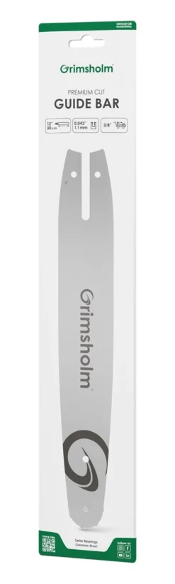 Grimsholm 12" 3/8" 1,1mm Premium Cut Motorsågssvärd