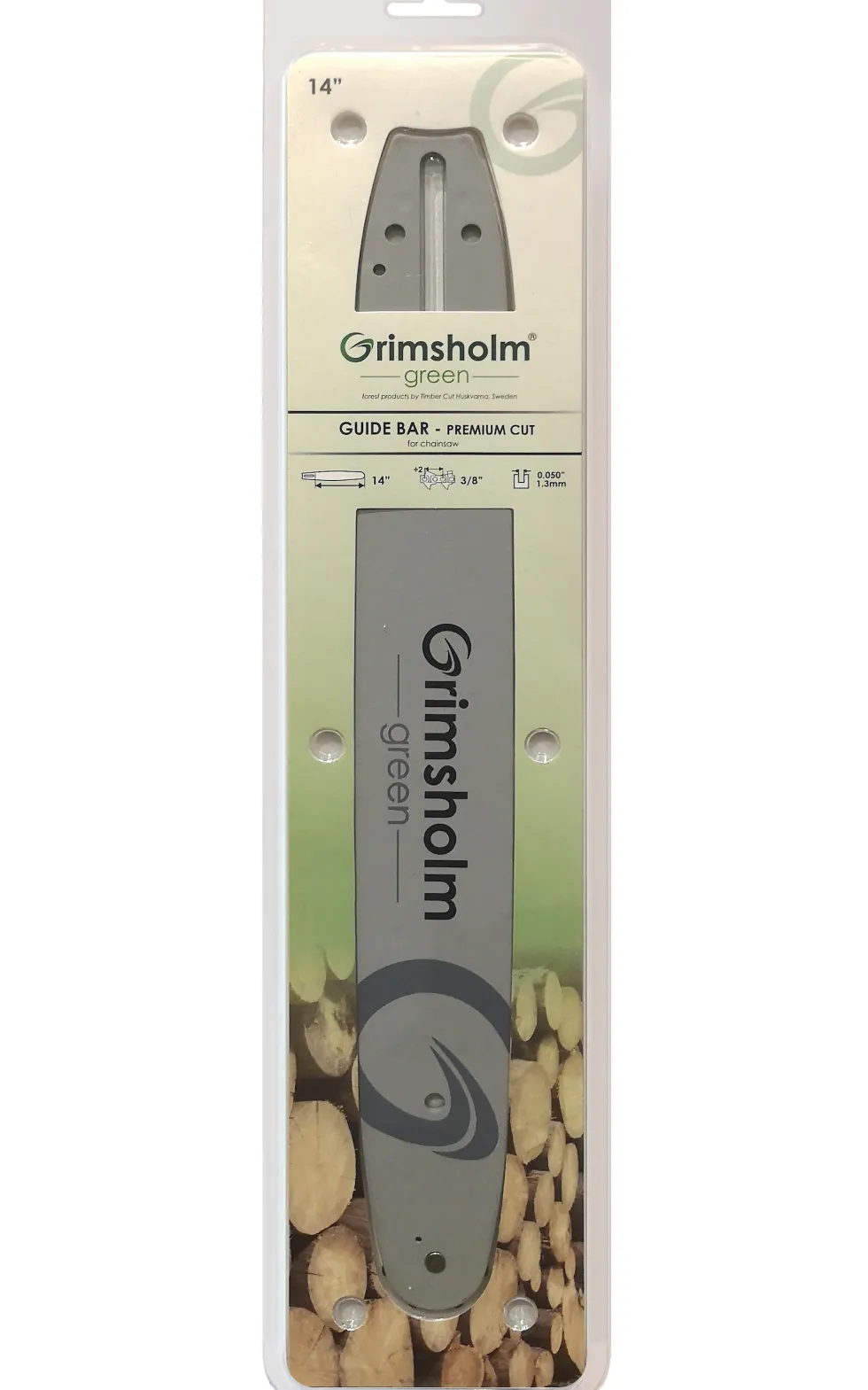 Grimsholm 14" 3/8" 1.3mm Premium Cut Motorsågssvärd