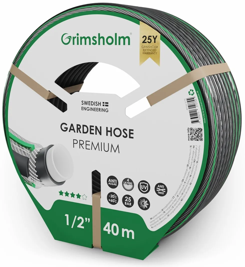 Grimsholm Premium 1/2" 40 m Vattenslang