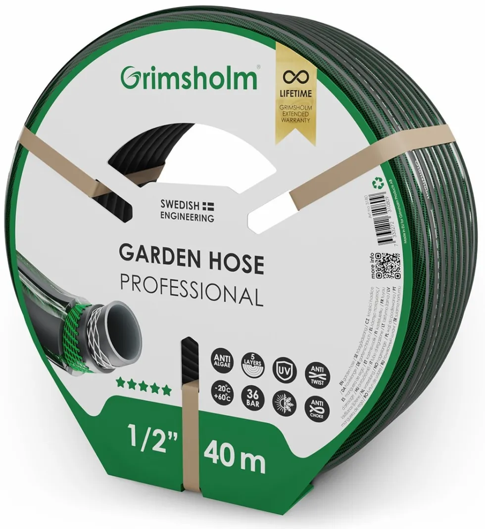 Grimsholm Professional 1/2" 40 m Vattenslang