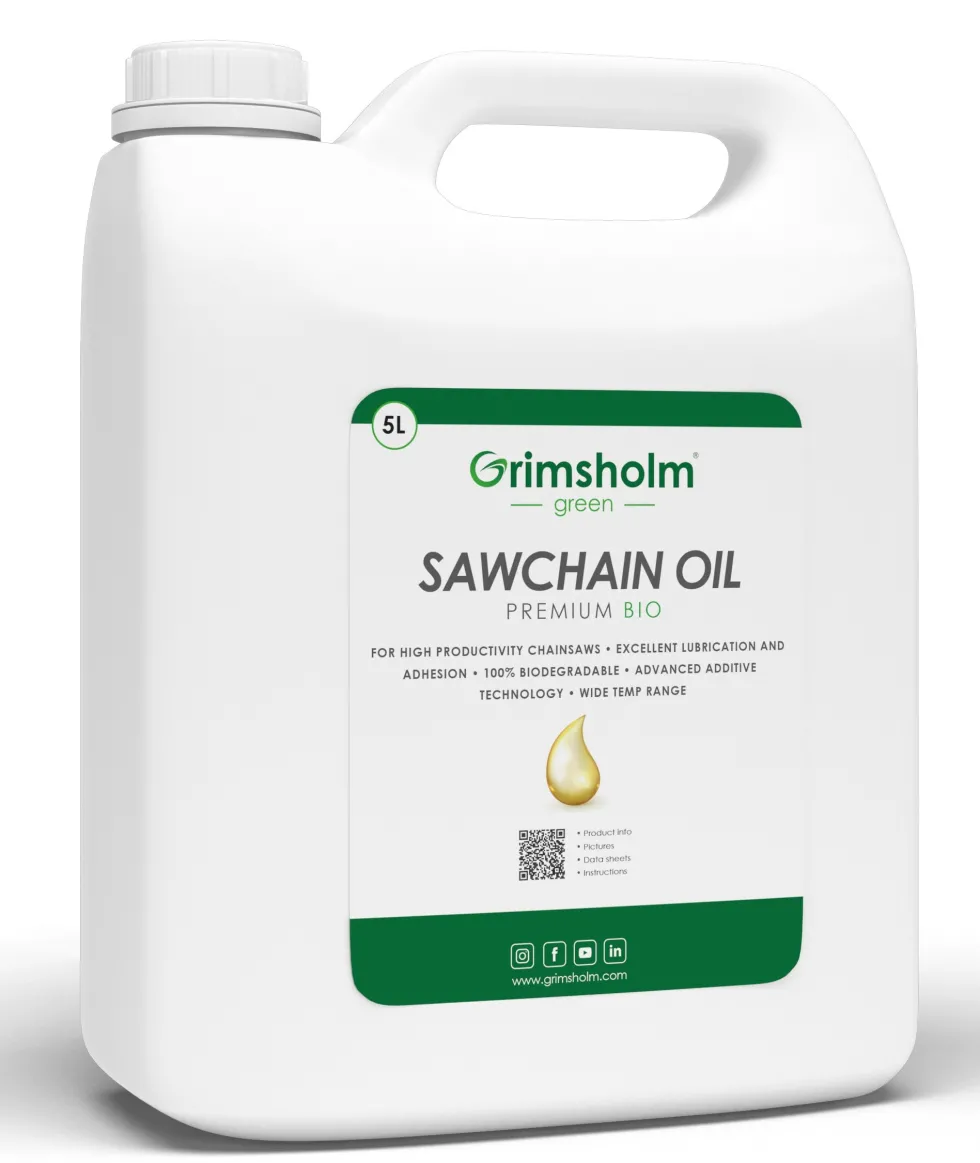 Grimsholm Sågkedjeolja Premium Bio, 5 L