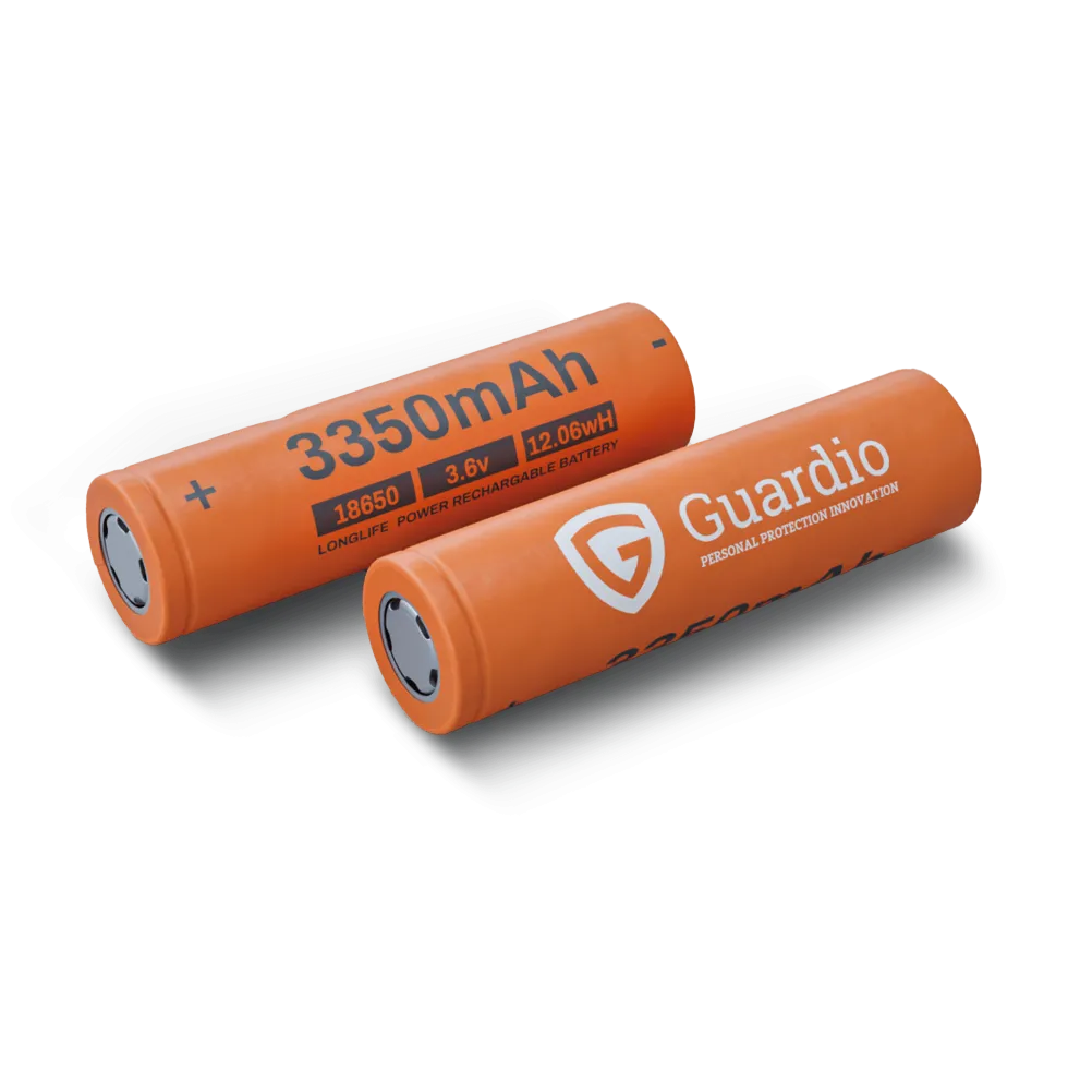 Guardio Laddningsbara Batterier för VisorFlex Pannlampa 2-pack