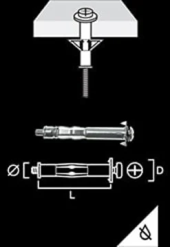 Gunnebo Fastening Mollyplugg/Metallexpander M5-65 50 pack