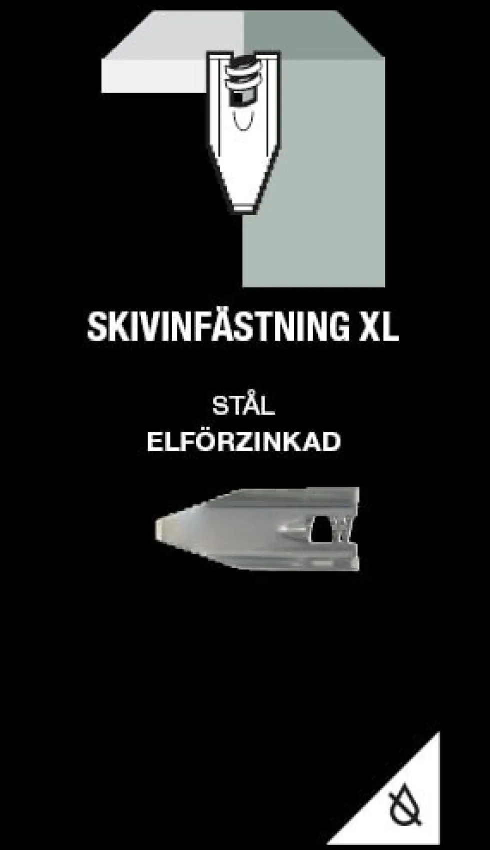 Gunnebo Fastening Skivinfästning XL Elförzinkad 5-pack