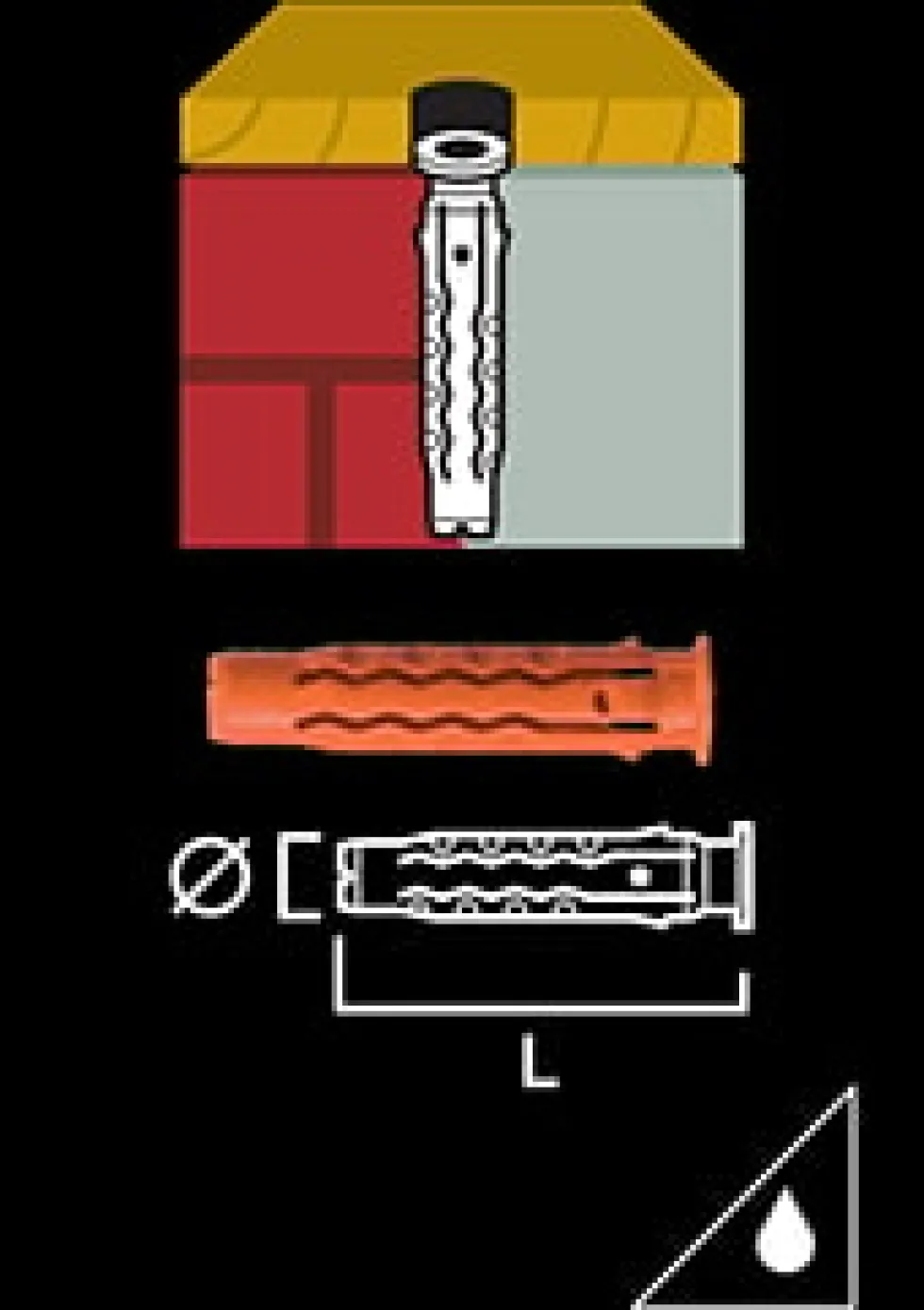 Gunnebo Fastening Universalplugg MQ 12-60 25 pack