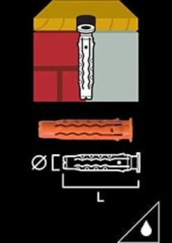 Gunnebo Fastening Universalplugg MQ 14-70 20 pack