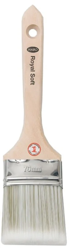 Habo Vinkelpensel Royal Soft, kort/tjock