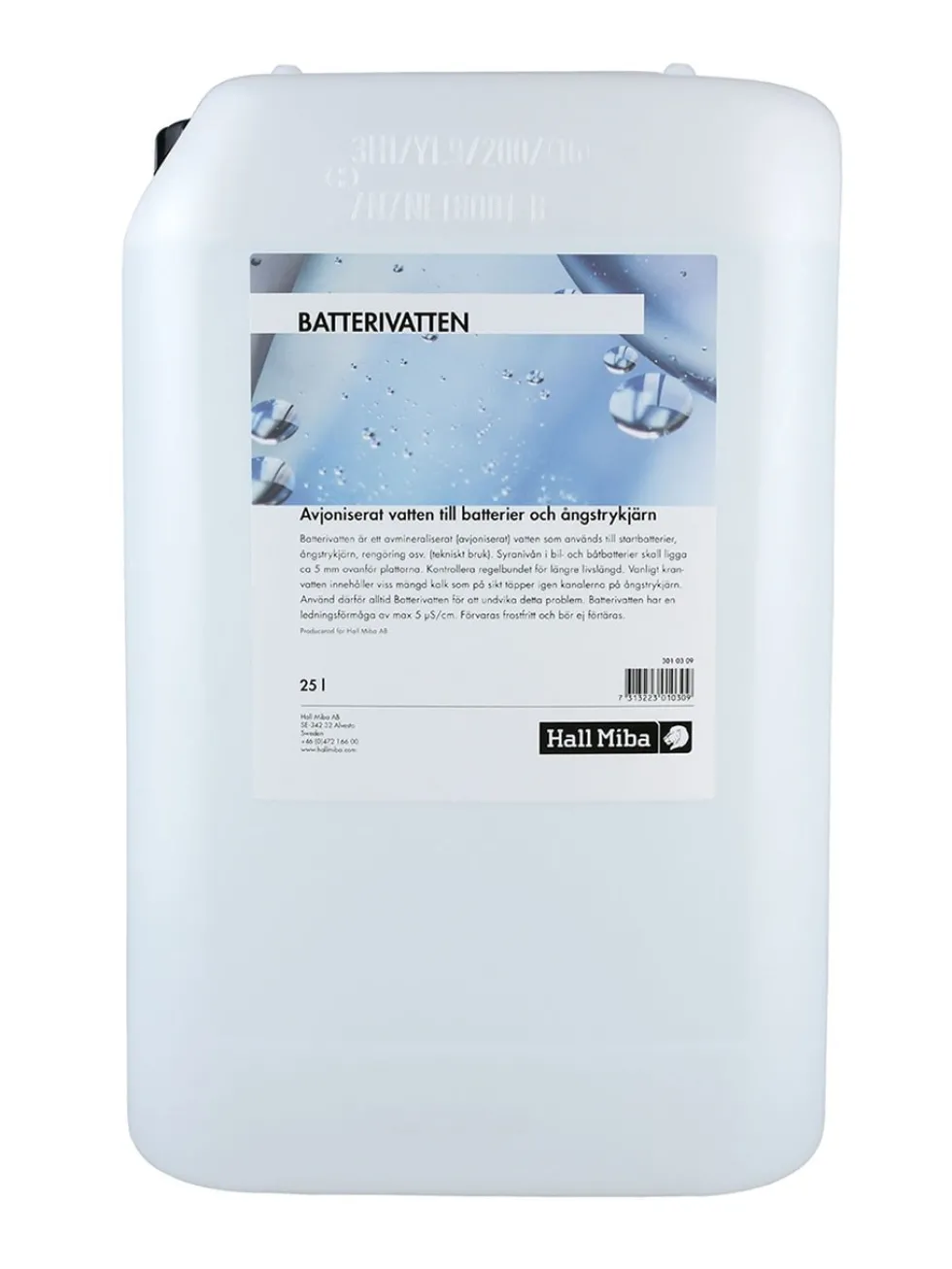 Hall Miba Batterivatten 25 liter
