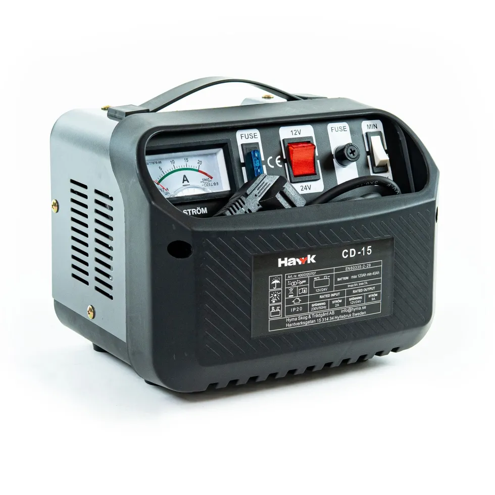 Hawk Batteriladdare CD-15 12/24V 9A