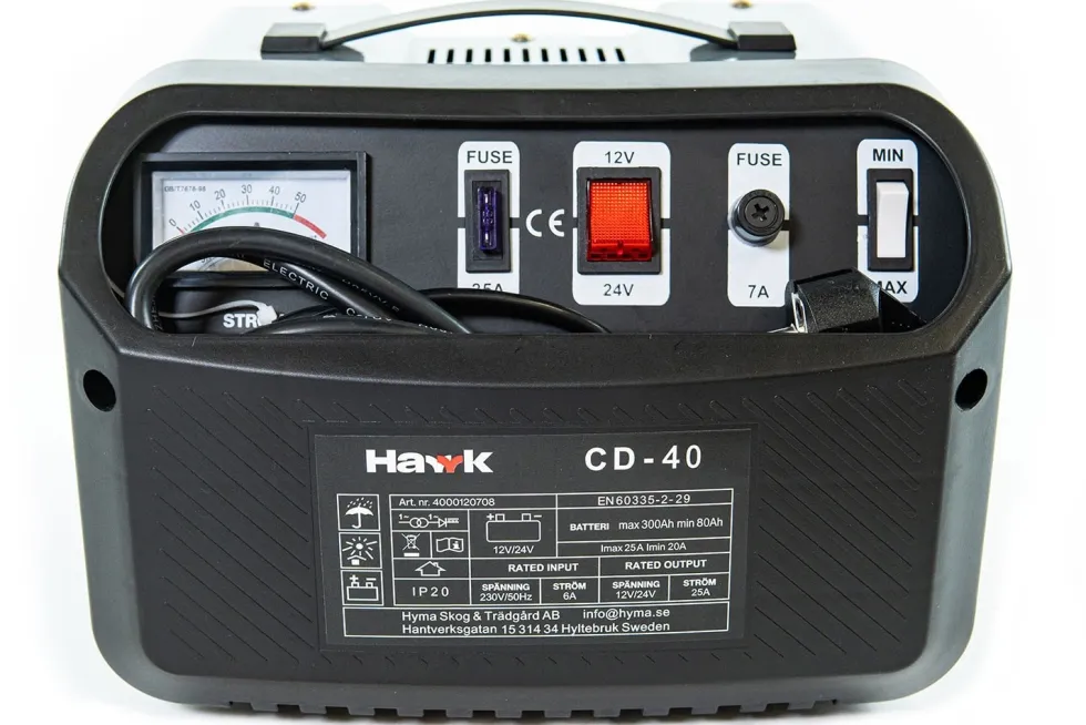 Hawk Batteriladdare CD-40 12/24V 25A