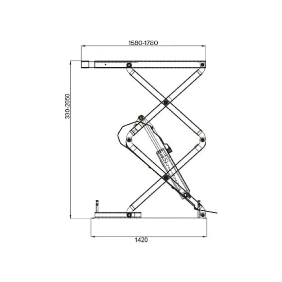 Hawk Billyft 3200 kg, saxlyft