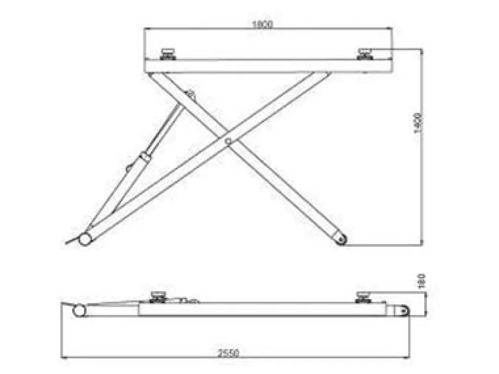 Hawk Billyft 2700 kg, saxlyft