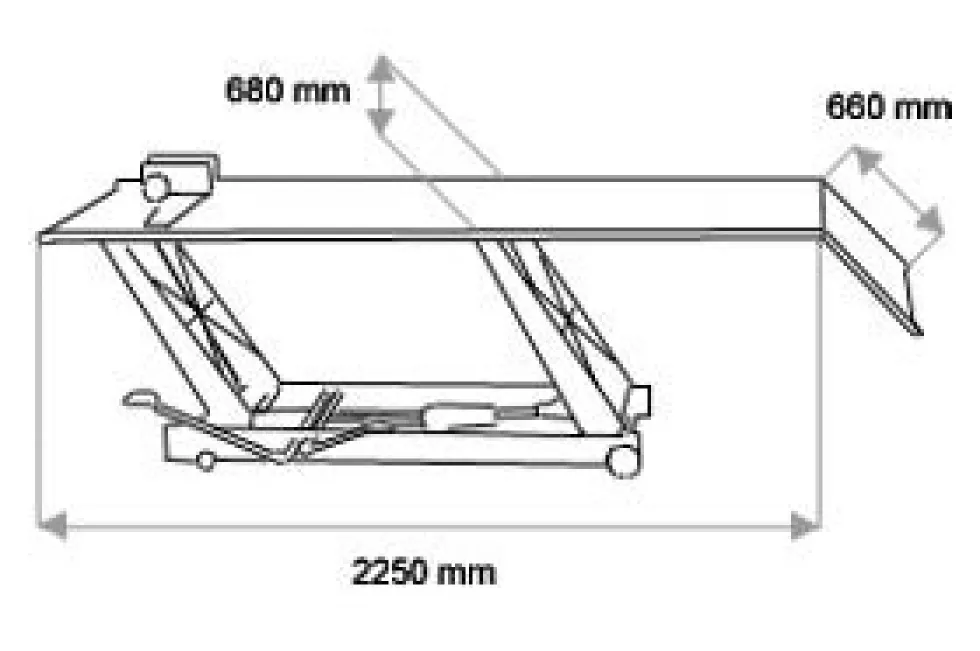 Hawk Mclyft 453kg, saxlyft
