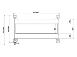Hawk Parkeringslyft 3500 kg, fyrpelarlyft