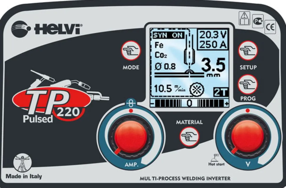 Helvi Invertersvets Multiprocessor TP 220 Synergic Puls