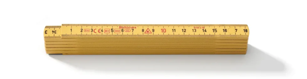 Hultafors Meterstock G 59 glasfiber gul, mm