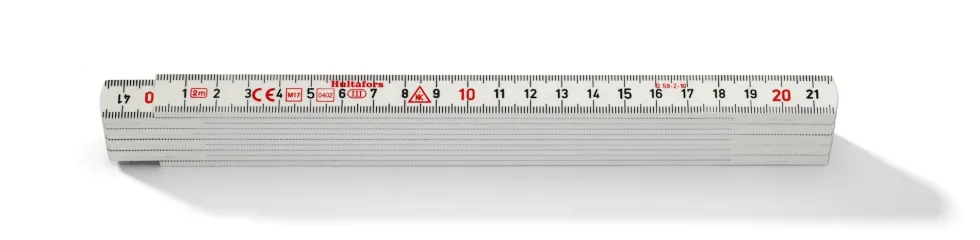 Hultafors Meterstock G 59 glasfiber vit, mm