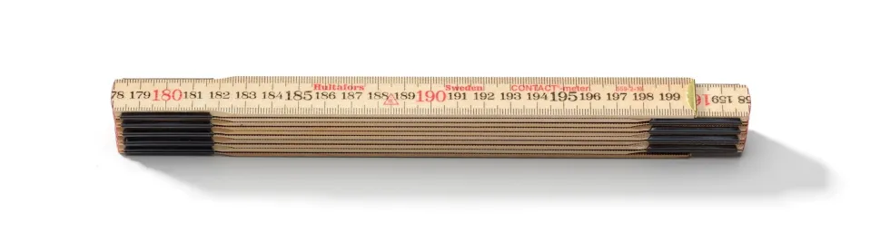 Hultafors Meterstock 559 trä 2m, mm/contact