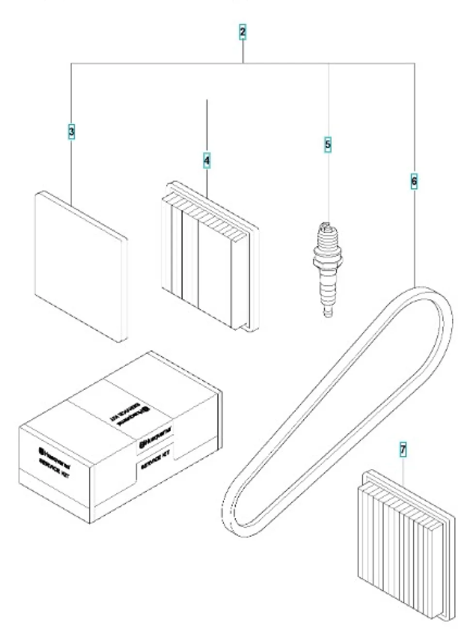 Husqvarna Servicekit LF50L/LF60LA/LF60LAT