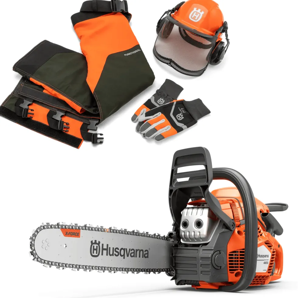 Husqvarna 445S Trio Brake Vedhuggarpaket