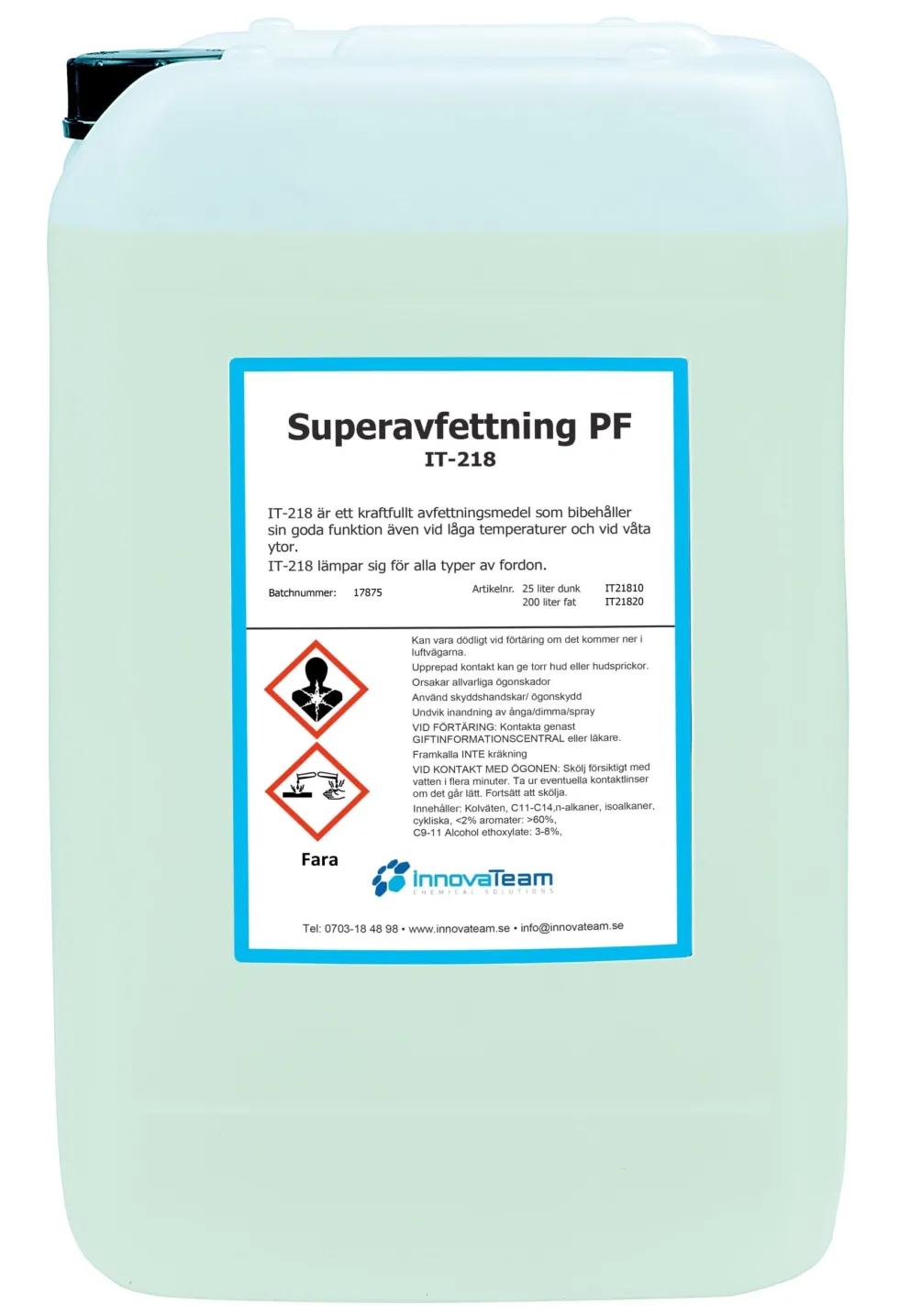 Innovateam Superavfettning Pf 25L