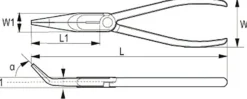Irimo Spetstång 200mm, böjd isolerad